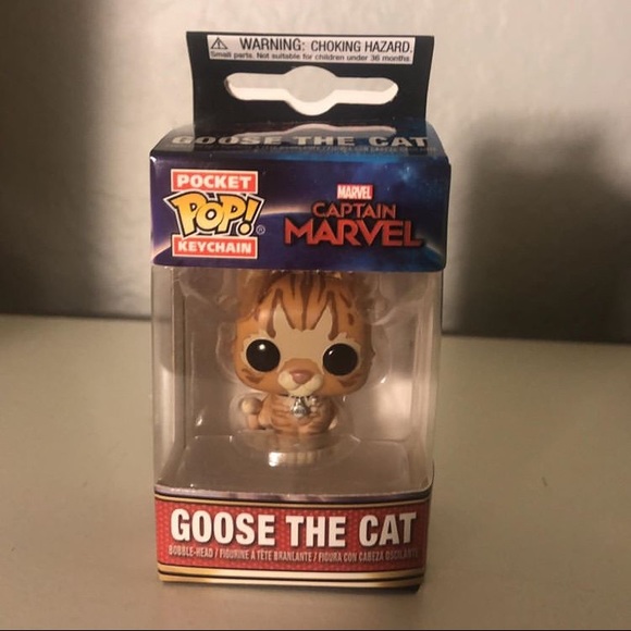 goose the cat keychain